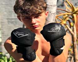 Chris is also interested in boxing.